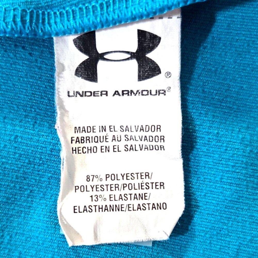 Under Armour Women's Blue Semi-Fitted ColdGear 1/4 Zip Long Sleeve Active Top S - Picture 8 of 8